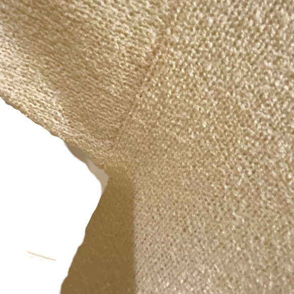 Peyton Primrose Anthropologie Ivory Tie Up Front Oversized Sweater. Size L/XL - Picture 7 of 16